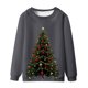 thumbnail image 1 of Sudaderas sin capucha para hombre, estilo casual, a la moda, con cuello redondo, estampado, de manga larga, blusas de manga larga y cuello redondo, blusas de poliéster para hombre, 1 of 4