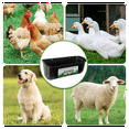 thumbnail image 3 of Chicken Goat Hanging Fence Feeder, Water Trough for Deer Duck Dog and Piglets, Goose Waterer Trough Black 2 Pack, 3 of 7