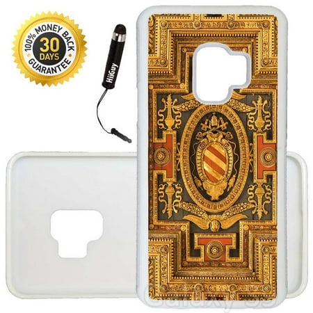 Pin Lights In Ceiling Custom Galaxy S9 Case (Church Ceiling) Edge-to-Edge Rubber White Cover Ultra Slim | Lightweight | Includes Stylus Pen by Innosub ()