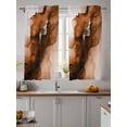 thumbnail image 2 of Blue Marble Curtains 54 Inch Length, Sheer Curtains for Bedroom Living Room Window Modern Ombre Abstract Ink Painting Art Rod Pocket Voile Drapes Kitchen Curtains Small Half Window 42"x54" 2 Panels, 2 of 7