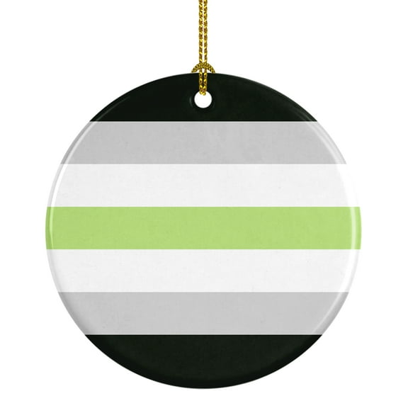 Agender Pride Ceramic Ornament