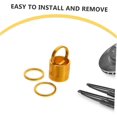 thumbnail image 4 of 6 pieces bicycle headset spacer set mountain bike headset bicycle spacer headset spacer bicycle headset base aluminum alloy golden, 4 of 5