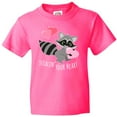 thumbnail image 3 of Inktastic Stealin' Your Heart Cute Raccoon Youth T-Shirt, 3 of 5