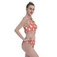 thumbnail image 6 of High Waisted Bikini Sets For Women, Capybaras Red Swimsuits Tummy Control, Two Pieces Bathing Suit, 6 of 8