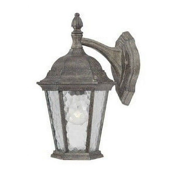 5502BC-Acclaim Lighting-Telfair - One Light Outdoor Wall Mount - 8 Inches Wide by 14.5 Inches High-Black Finish