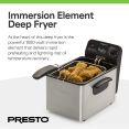 thumbnail image 4 of Presto ProFry 8-Cup Deep Fryer with 1800-Watt Immersion Element, Stainless Steel, 4 of 12