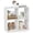 White, variant on Costway 4-Cube Open Bookshelf with Anti-tip Kits Home Modern Style Storage Shelf for Study Black
