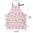 thumbnail image 5 of Lsque Cartoon Sheep Waterproof Apron Chef Aprons for Men Heavy Duty Chemical Work Apron Extra Long Grilling Aprons with Adjustable Bib Apron, 5 of 9