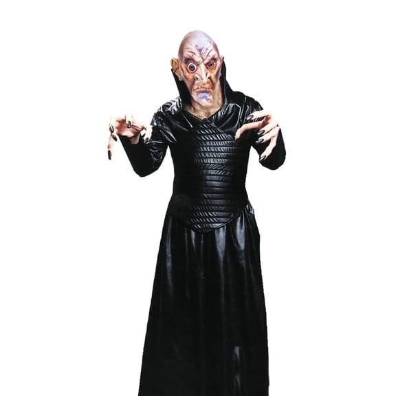 Leather-Like Black Robe Adult Halloween Costume