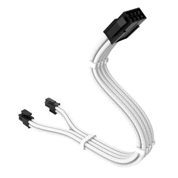 11.8inch CPU 8pin to 4 4pin Detachable Power Cable Durability Nylon Cord for Mainbiard Power Supplies