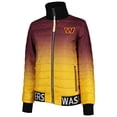 thumbnail image 2 of Women's The Wild Collective Burgundy/Gold Washington Commanders Color Block Full-Zip Puffer Jacket, 2 of 4