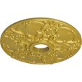 thumbnail image 3 of Ekena Millwork 18"OD x 3 1/2"ID x 1 3/8"P Norwich Ceiling Medallion (Fits Canopies up to 4 1/2"), Hand-Painted Rich Gold, 3 of 6