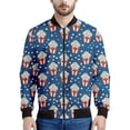 thumbnail image 5 of Chaqueta con cremallera y estampado de palomitas de maíz de dibujos animados para hombre, abrigo con estampado 3D de comida bonita, chaquetas holgadas para primavera y otoño, ropa de calle de manga la, 5 of 5
