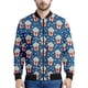 thumbnail image 4 of Chaqueta con cremallera y estampado de palomitas de maíz de dibujos animados para hombre, abrigo con estampado 3D de comida bonita, chaquetas holgadas para primavera y otoño, ropa de calle de manga la, 4 of 4