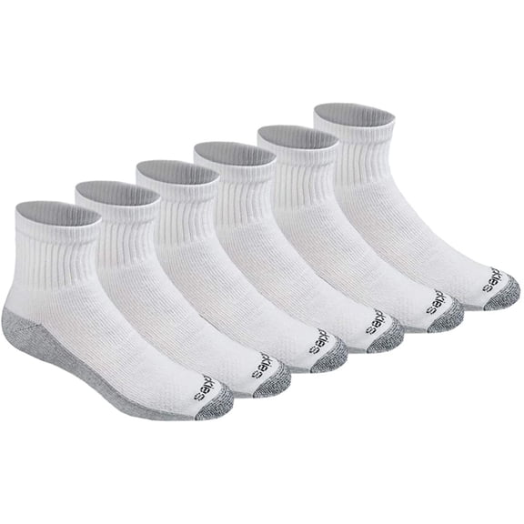 Dickies Men's 6pk Dri-Tech Ankle Socks - White (11740, Large)