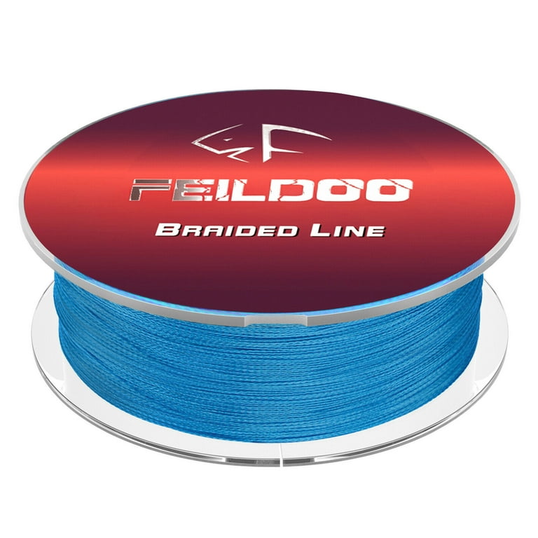 Feildoo Braided Fishing Line,6 lb,547yds, Blue 