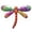 Purple, variant on Morttic Metal Dragonfly Decor Wall Sculptures Ornaments Garden Art Hanging Decoration for Patio Porch Fence (Purple)