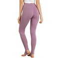 thumbnail image 3 of Allegra K Women's Solid Soft Elastic Waistband Gym Yoga Stirrup Pants, 3 of 6