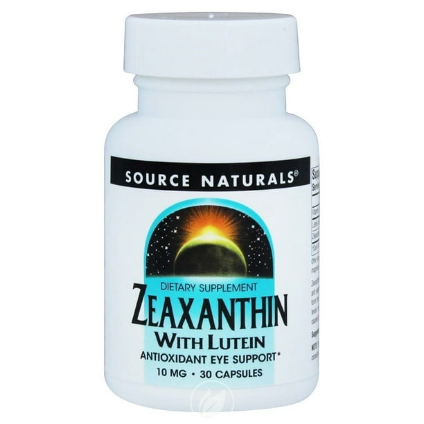 Source Naturals Zeaxanthin with Lutein 10mg Caps 30c 30 cap, Pack of 2