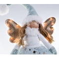 thumbnail image 4 of STP GOODS Star Angel Handmade Collectible Doll with Wings and LED 19.7” (50 cm) Christmas Figurine Holiday Décor Xmas Standing Decoration Xmas Figure Doll Decoration, Blue White Gold, 4 of 8