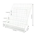 thumbnail image 6 of Wildnix 6-Tier Magazine Display Stand, White Countertop Rack, Foldable Design, Iron Frame, Stable Load-Bearing Capacity for Books and Magazines, 6 of 6