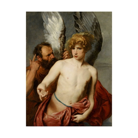 Trademark Fine Art 'Daedalus and Icarus' Canvas Art by Anthony van Dyck