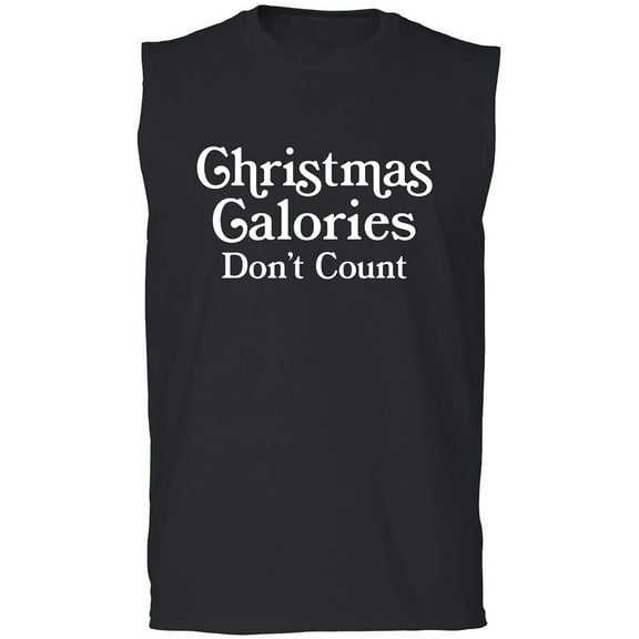 Christmas Calories Don't Count Adult Sleeveless Tee