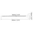 thumbnail image 2 of Unique Bargains 16' x 5' Handheld Sign Stand Sign Stands for Display Sign Holder Stand Holder Metal Fan-Shaped, Silver, 2 of 5