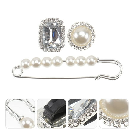 OUNONA 6 Pcs Female Shoe Jewelry Clips Wedding Decorations Embellishments Silver