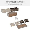 thumbnail image 4 of HOMCOM 5-Bin Dresser, 2-Tier Fabric Chest of Bins with Steel Frame, 4 of 10