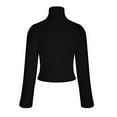 thumbnail image 3 of Lovskoo 2024 Sweaters for Women Turtleneck Trendy Long Sleeve Christmas Loose Tops Blouse Knitted Sweater Black, 3 of 5