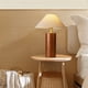 thumbnail image 3 of Lámpara de mesa de latón y madera for sala de estar, dormitorio y mesita de noche., 3 of 4