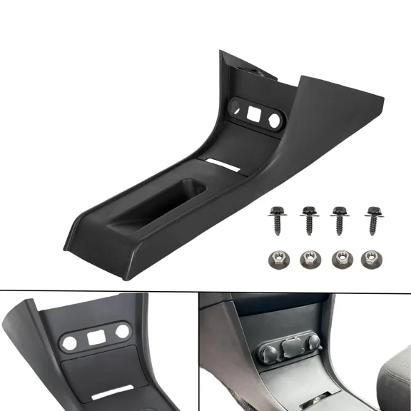 Kojem Center Console Interior Trim Black for 2011-2022 Dodge Charger Police Plastic