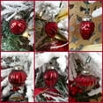 thumbnail image 2 of AuldHome Mercury Glass Finial Ornaments (Set of 12, Red, Small); Distressed Metal Antique Style Christmas Tree Decorations; 1.3 to 2-Inch Size, 2 of 10