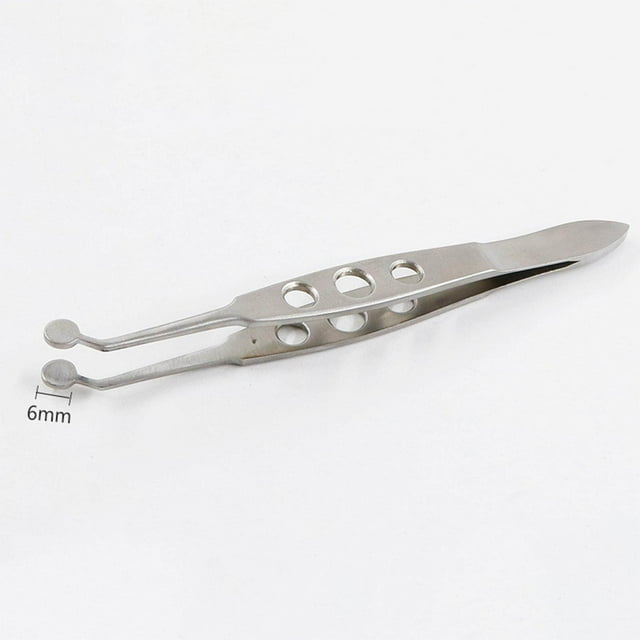 pitrice Pince de Glande Meibomienne pour Pince de Glande Palebrale Pince de Glande Exprimeur Pince Meibomienne en Acier Inoxydable Massage de Glande Exprimeur Grande Tête Ronde