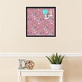 thumbnail image 3 of PinPix 20x20 Custom Cork Bulletin Board Vintage Japanese Floral Watermelon Poster Board Has a Fabric Style Canvas Finish, Framed in Vintage Japanese Floral Watermelon, by ArtToFrames (PinPix-1548), 3 of 5