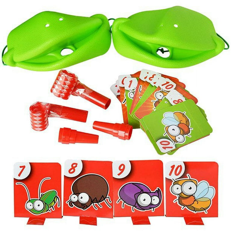New TIC TAC TONGUE GAME Kids Toy Board Game Frog Mask Parent-child