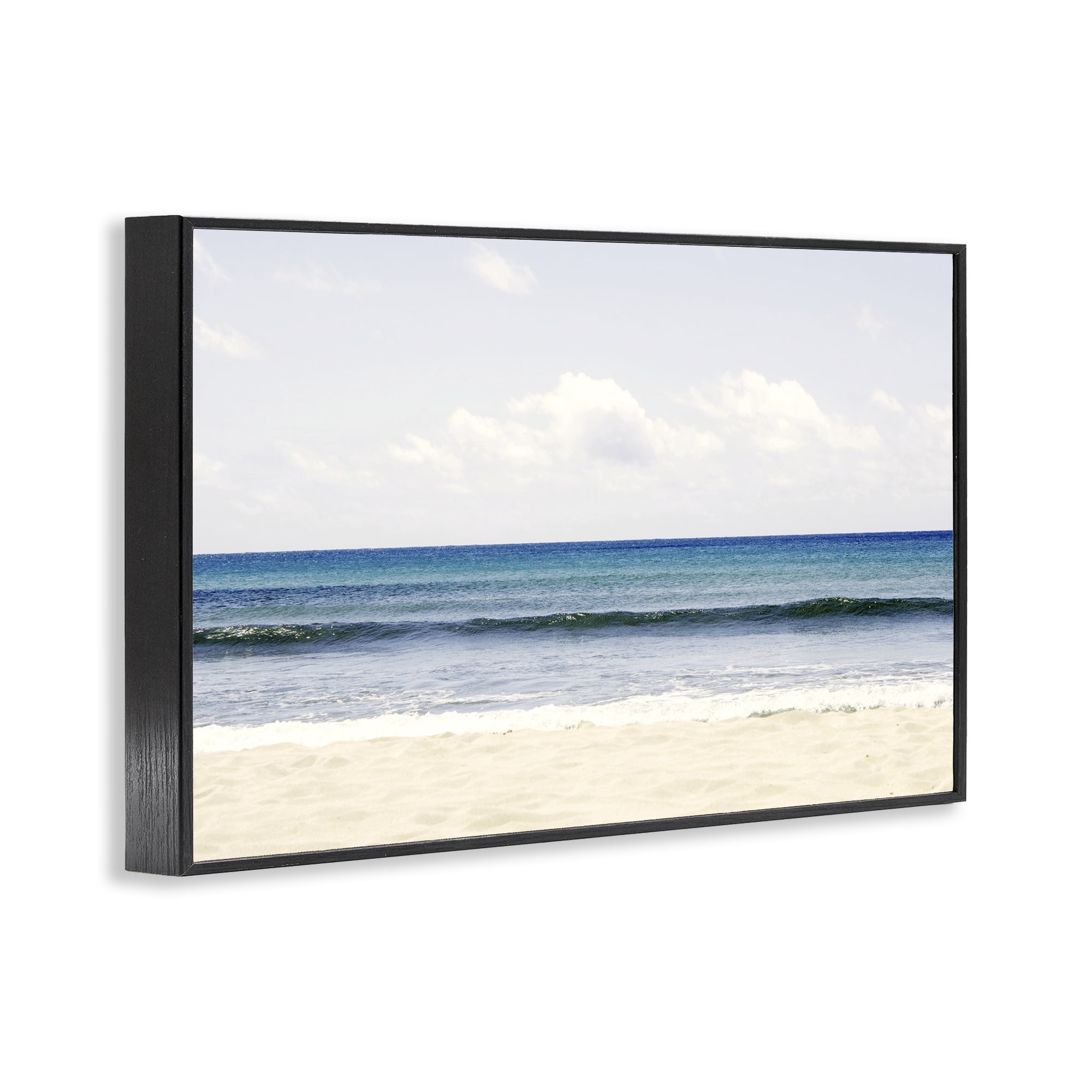 Stupell Industries Summer Seaside Escape Black Framed Giclee Art, design by Gemma Bardot