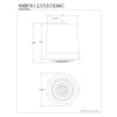 thumbnail image 3 of Kingston Brass KX8618 Shower Scape 2-Function Shower Head, Brushed Nickel, 3 of 3