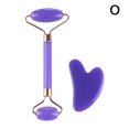 thumbnail image 1 of Ensemble de Rouleaux de Massage Quartz Rose Non-Jadé pour Visage, Rasage Beauté Double Tête, 1 of 1