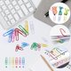 thumbnail image 5 of Skin color Clips para carpetas Clips de papel, 300 piezas Juego de clips de oficina de colores con abrazaderas de papel Clips de papel Bandas de goma para suministros de oficina y, 5 of 5