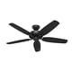 thumbnail image 1 of Ventilador de techo Hunter Builder Elite 132 cm negro mate, 1 of 9