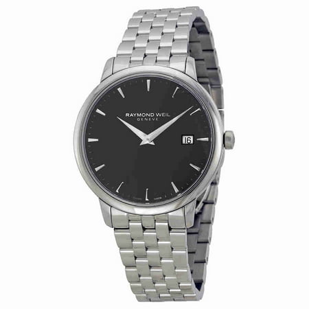 Raymond Weil Toccata Black Dial Stainless Steel Mens Watch RW-5488-ST-20001