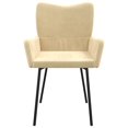 thumbnail image 3 of vidaXL Chaises de Salle à Manger 2 Pcs Velours Crème, 3 of 5