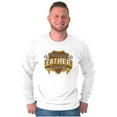 thumbnail image 4 of Worlds Greatest Father Trophy Dad Men's Long Sleeve Tee T Shirt Brisco Brands X, 4 of 6