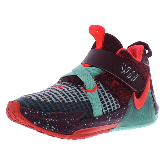 Nike Lebron Witness VII SE PS Boys Shoes Size 11, Color: Night Maroon/Bright Crimson