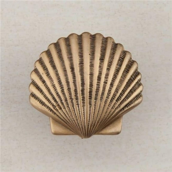 Artisan Collection Small Scallop Knob - Museum Gold