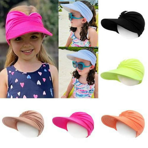 Shenmeida Anti-ultraviolet Hollow Top Solid Color Sunscreen Sun Hat for Outdoor for Kids