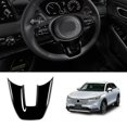 thumbnail image 2 of Car Glossy Black V Style Steering Wheel Panel Cover Trim Decoration Frame Sticker For Vezel -v 2021, 2 of 5