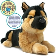 Gretchen the German Shepherd | 12 Inch (Not Including Tail Measurement!) Stuffed Animal Plush Dog | By Tiger Tale Toys